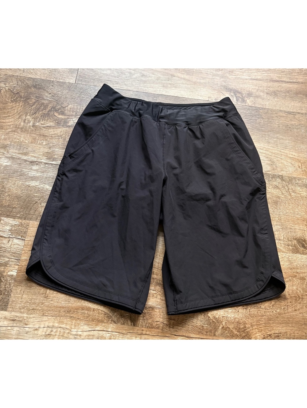 Lands' End Women's Black Athletic Swim Shorts Size 10